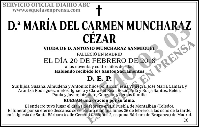 María del Carmen Muncharaz Cézar